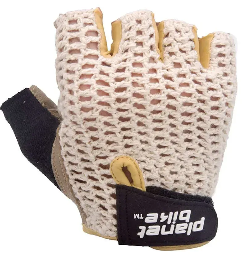 Planet Bike 9000 Taurus Crochet Gloves in Tan