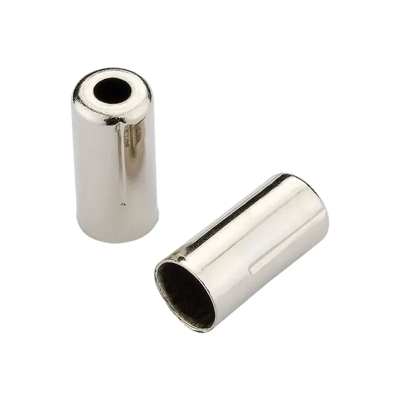 Jagwire Open End Caps 5mm 200-bottle in Chrome Plated Silver
